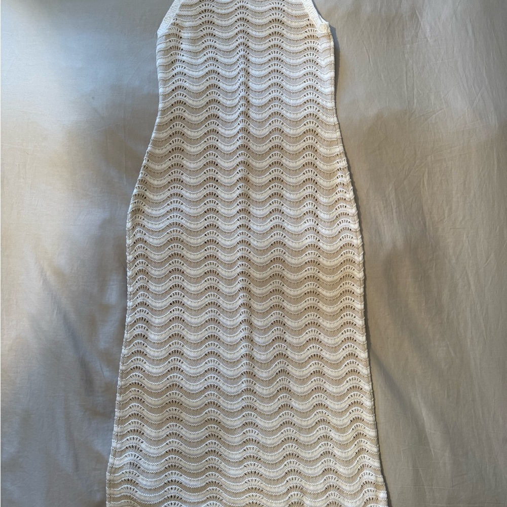 Old Navy Beige Textured Maxi Dress - Picture 3 of 3
